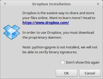 Instalación - dropbox