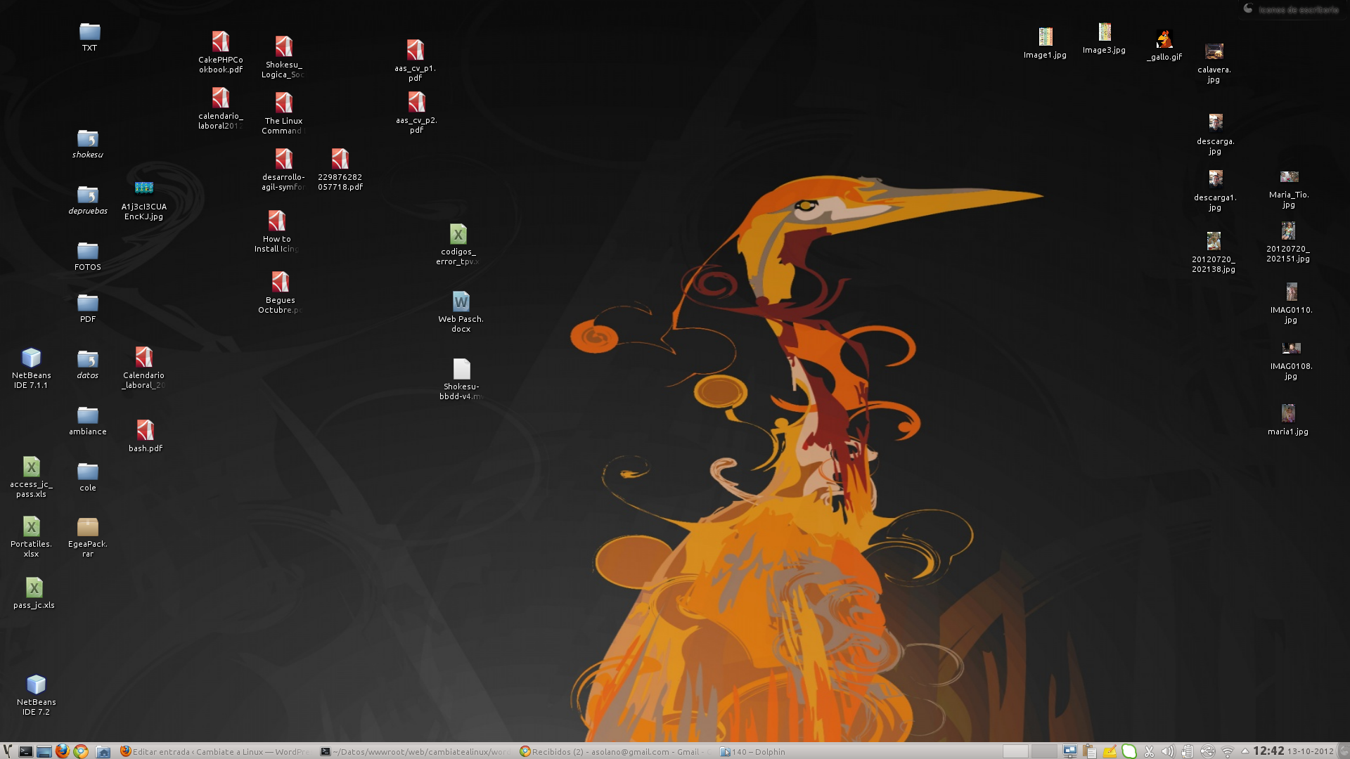 Escritorio de KDE personalizado Escritorio de KDE personalizado
